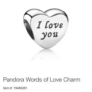 Pandora Words Of Love charm